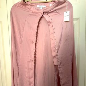 NEW satin Forever 21 button down skirt